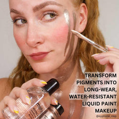 Mehron Mixing Liquid long-wear eyeliner from pigment mix for crisp lines.