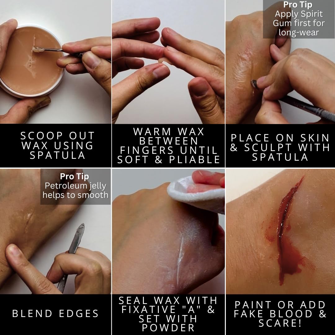 Mehron SynWax creates realistic scar and wound detail for cosplay and film