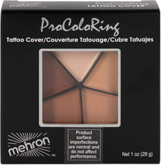 Mehron Tattoo Cover ProColoRing sponge application for gentle patting coverage