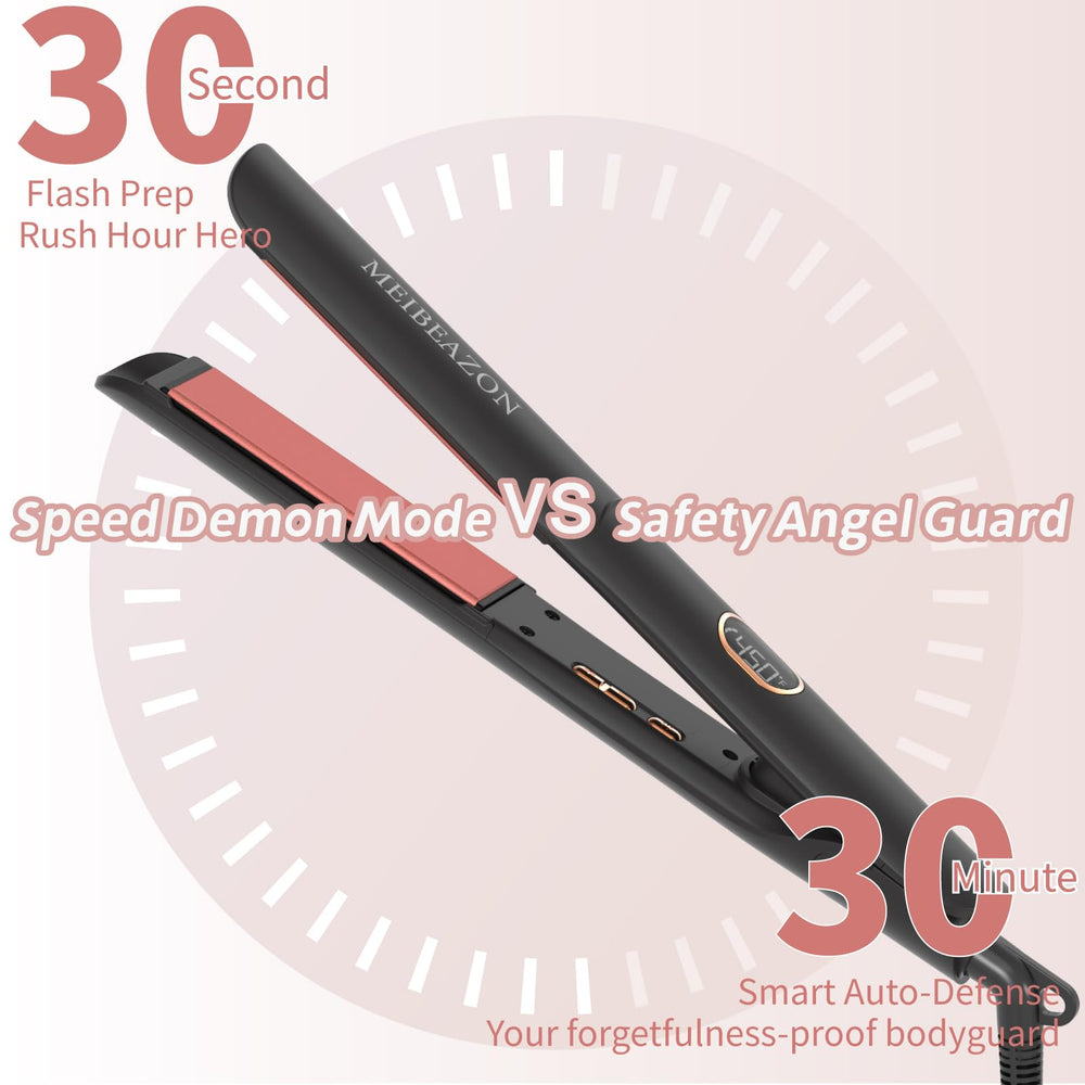 MEIBEAZON flat iron LED display for precise temperature control