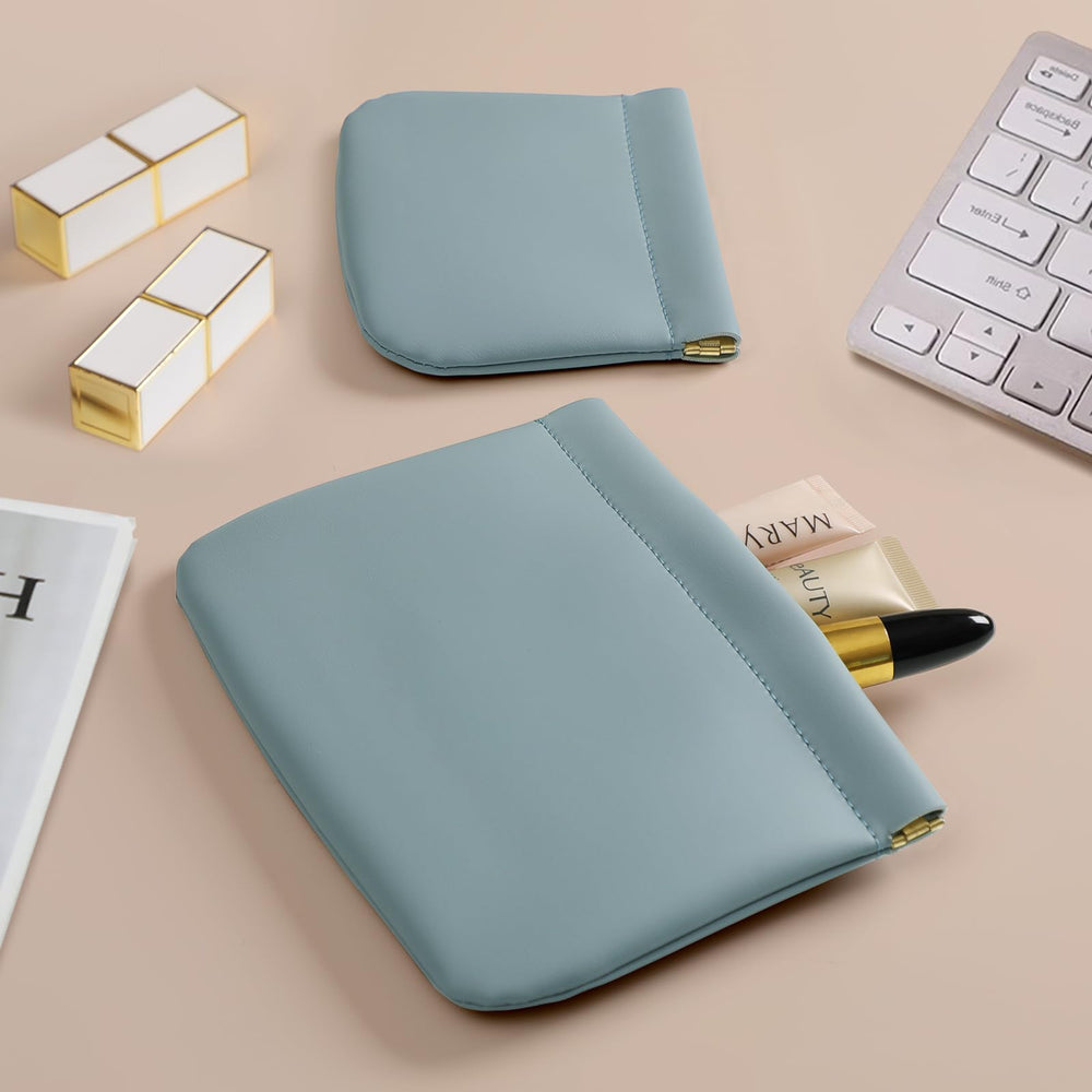 MEIBOOCH travel-friendly mini pouch in use with cosmetics.