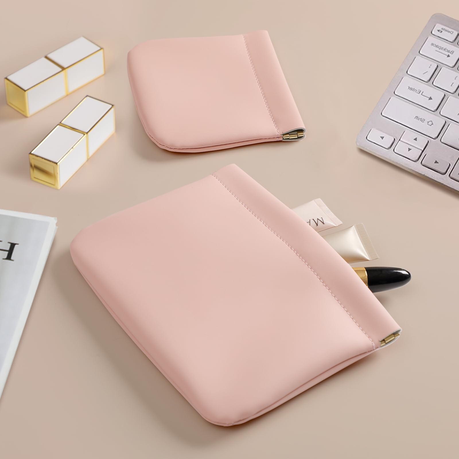 MEIBOOCH travel-friendly cosmetic pouch is compact for daily use and on-the-go essentials.