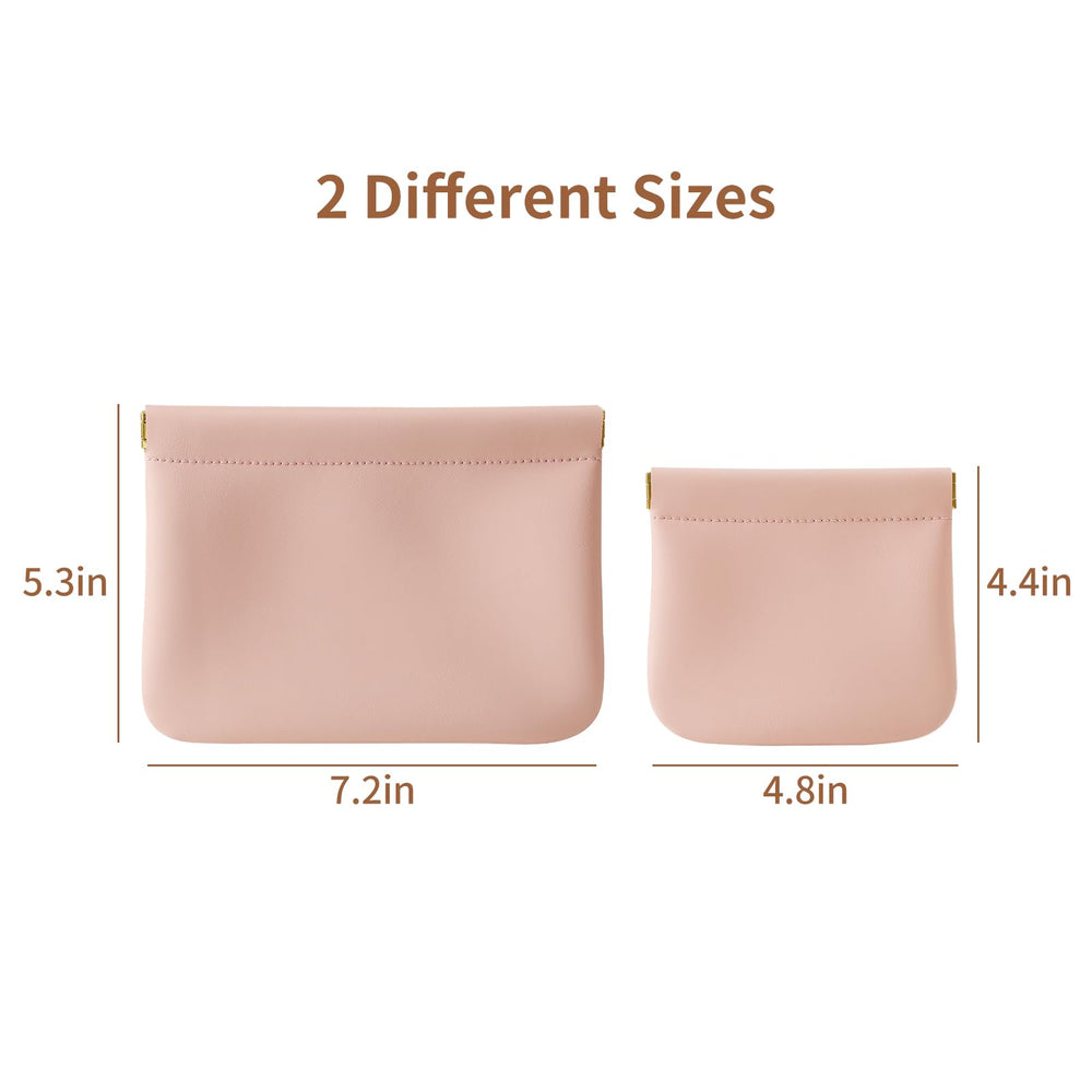 MEIBOOCH soft, abrasion-resistant leather pouch blends luxury with easy cleaning.