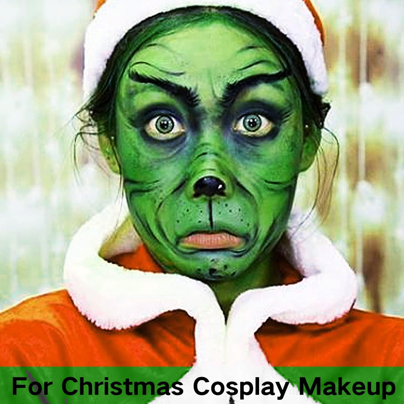 MEICOLY black face paint stick close-up for bold outlines and dramatic character makeup