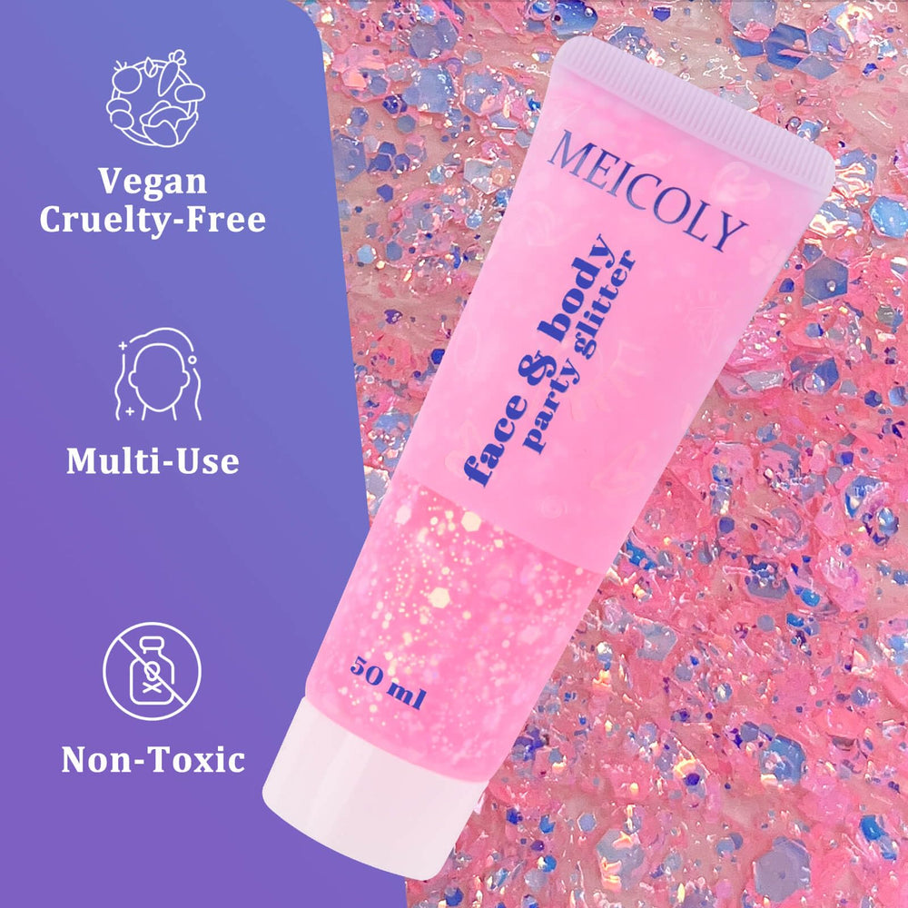 MEICOLY glitter under sunlight reveals deeper color shift and shine