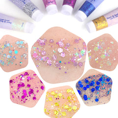 MEICOLY face body glitter on shoulder for radiant glow