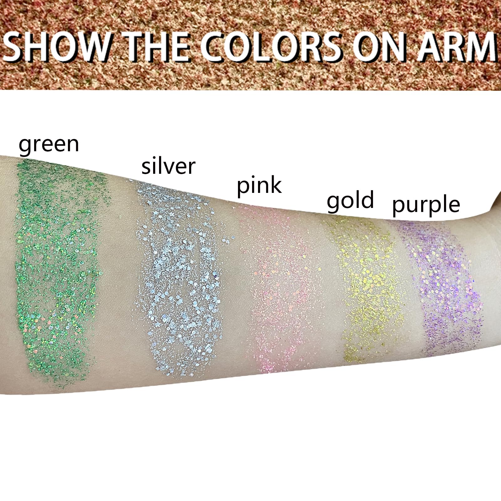 MEICOLY on-body glitter creates mermaid vibes at concerts.