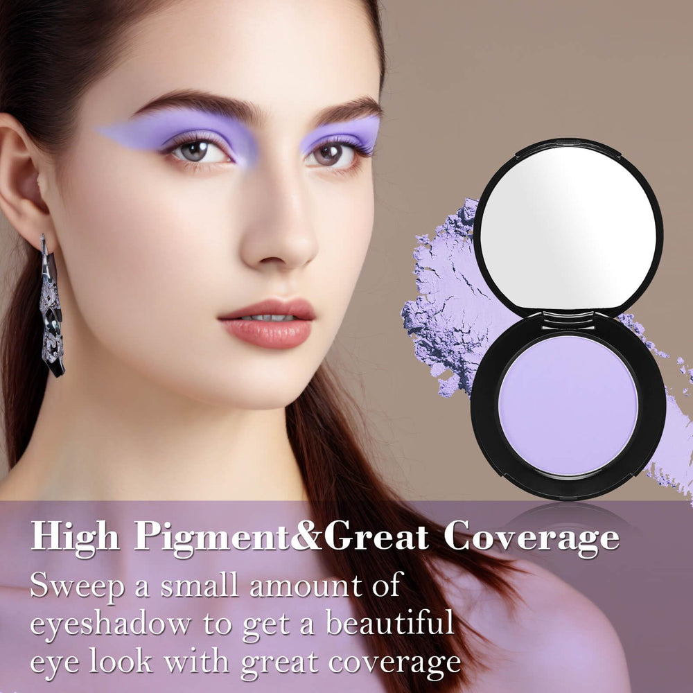 MEICOLY lilac powder eyeshadow delivers buildable color for versatile eye makeup.
