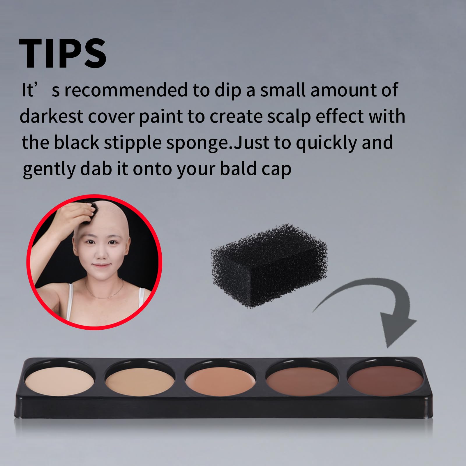 MEICOLY setting powder applying to keep makeup in place for hours.