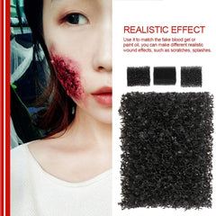 MEICOLY stipple sponge helps create scars and wounds convincingly.