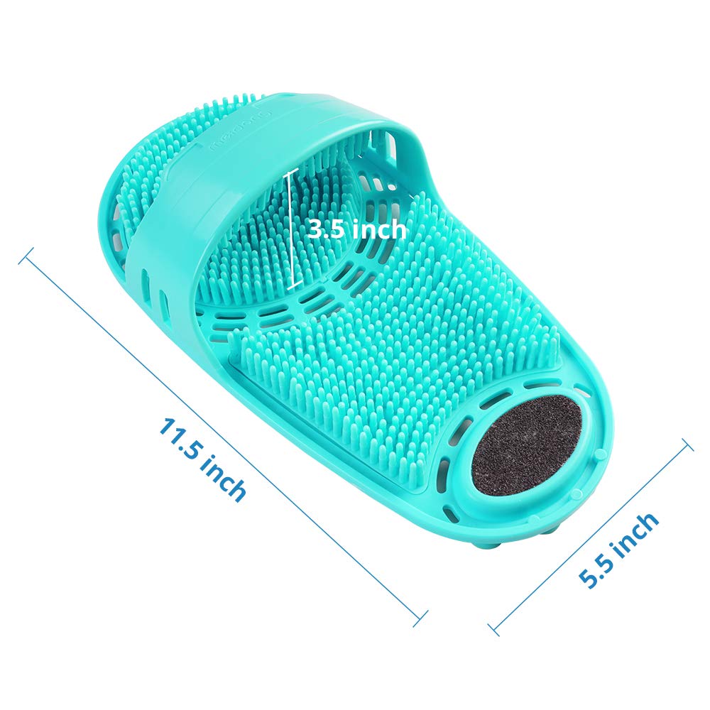 Meidong bathroom scene with foot scrubber for quick cleansing after shower