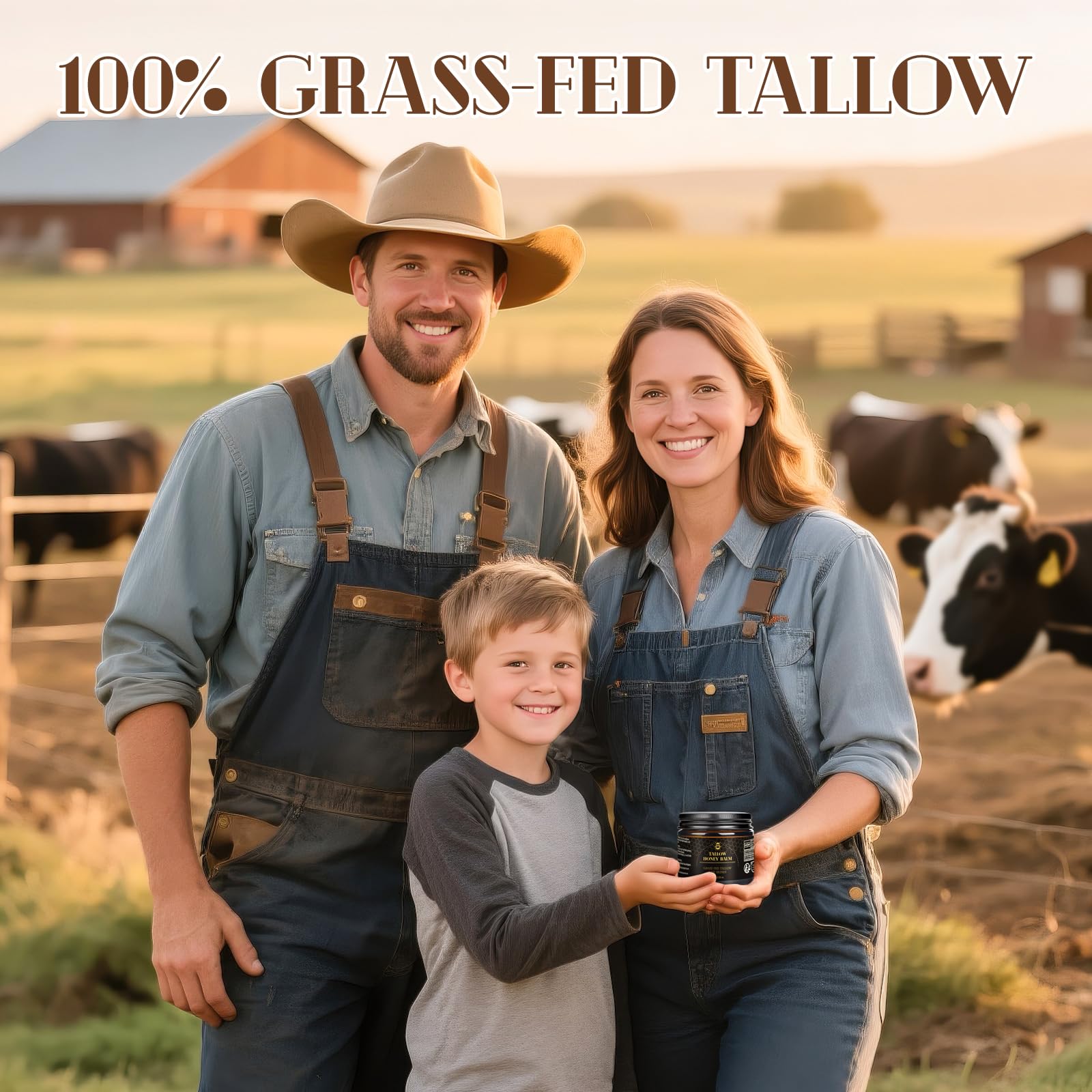 MEIDU Beef Tallow honey-beeswax-closeup highlights natural ingredients and hydration.