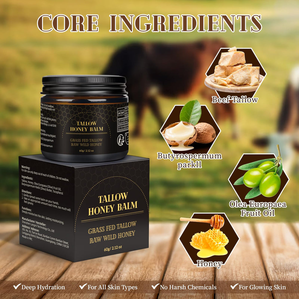 MEIDU Beef Tallow whipped-texture describes airy balm for effortless glide.