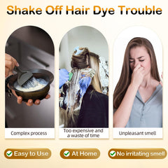 MEIDU black hair dye shampoo wait time 15-20 minutes for salon-like results.