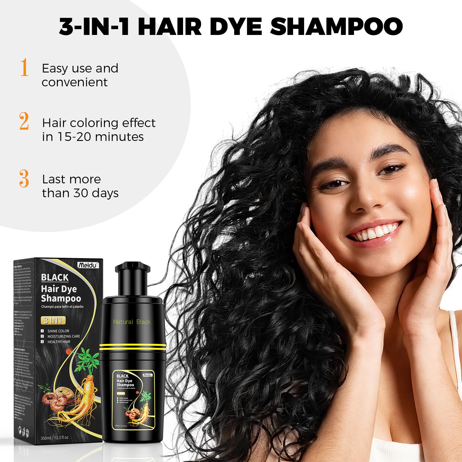 MEIDU herbal formula with ginseng extract highlights nourishing ingredients
