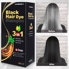 MEIDU Shampoo applying gloves demonstrate easy even color application
