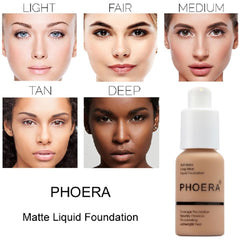 Meifen Phoera Foundation creamy texture swatch on skin for natural look.