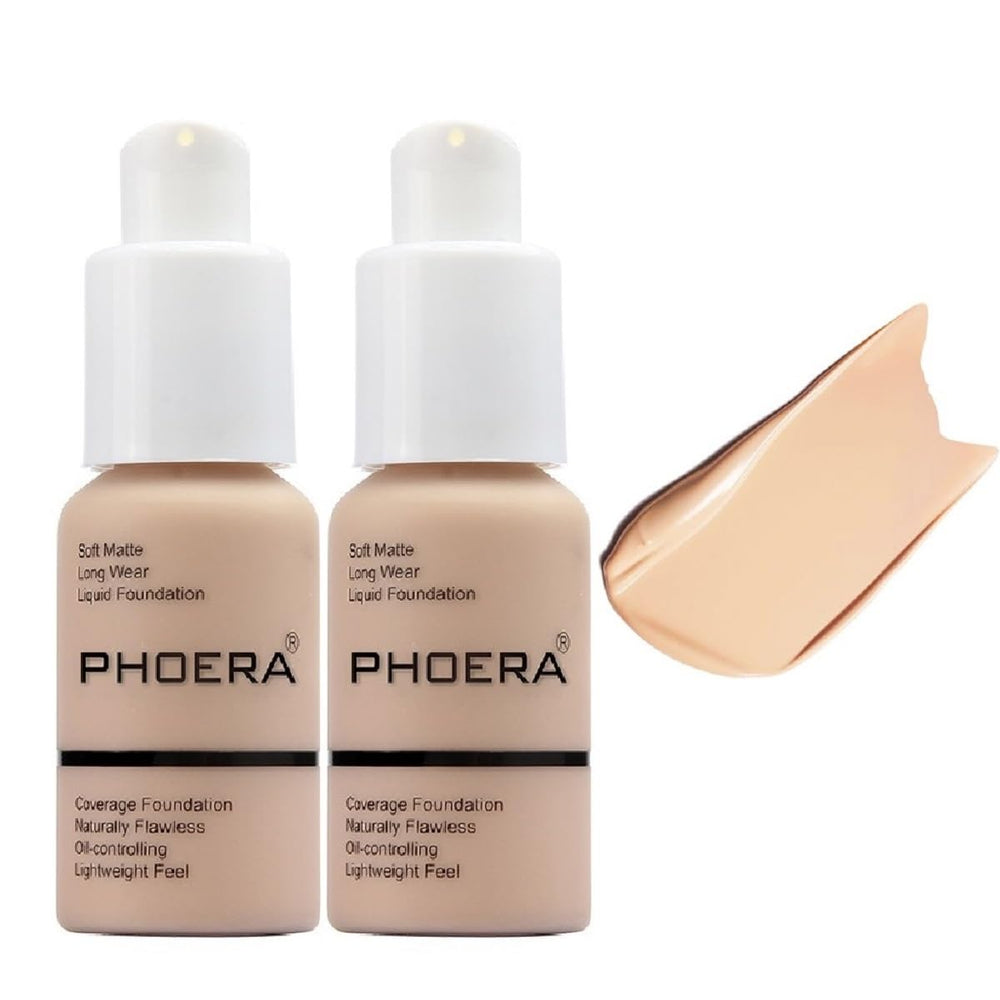Meifen Phoera foundation bottle with pump for easy application and even coverage.