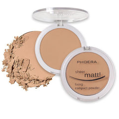 Meifen PHOERA Matte Face Powder compact in Buff Beige provides oil control for a seamless finish.