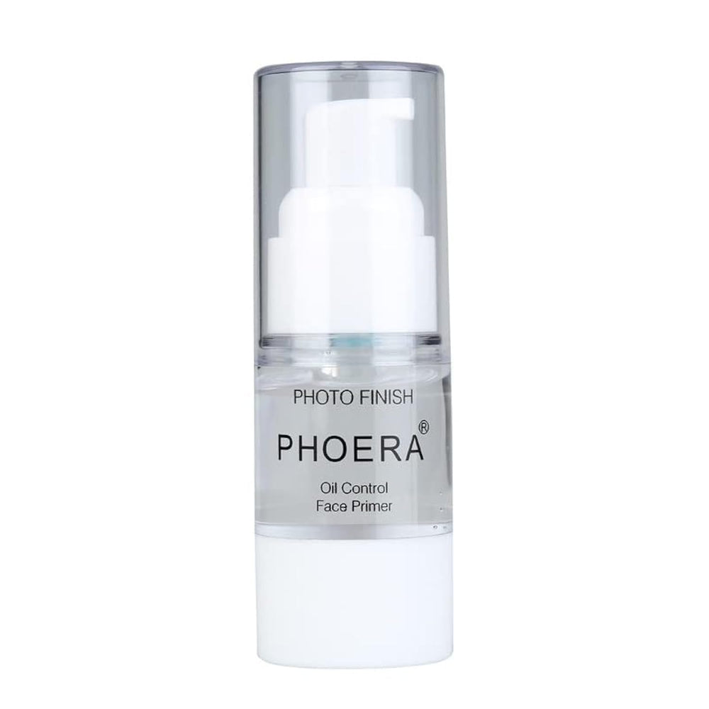 Meifen Phoera Primer bottle close-up showing matte base for long-lasting makeup