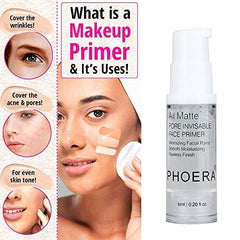 Meifen Phoera Primer swatch on skin demonstrates an even, smooth base
