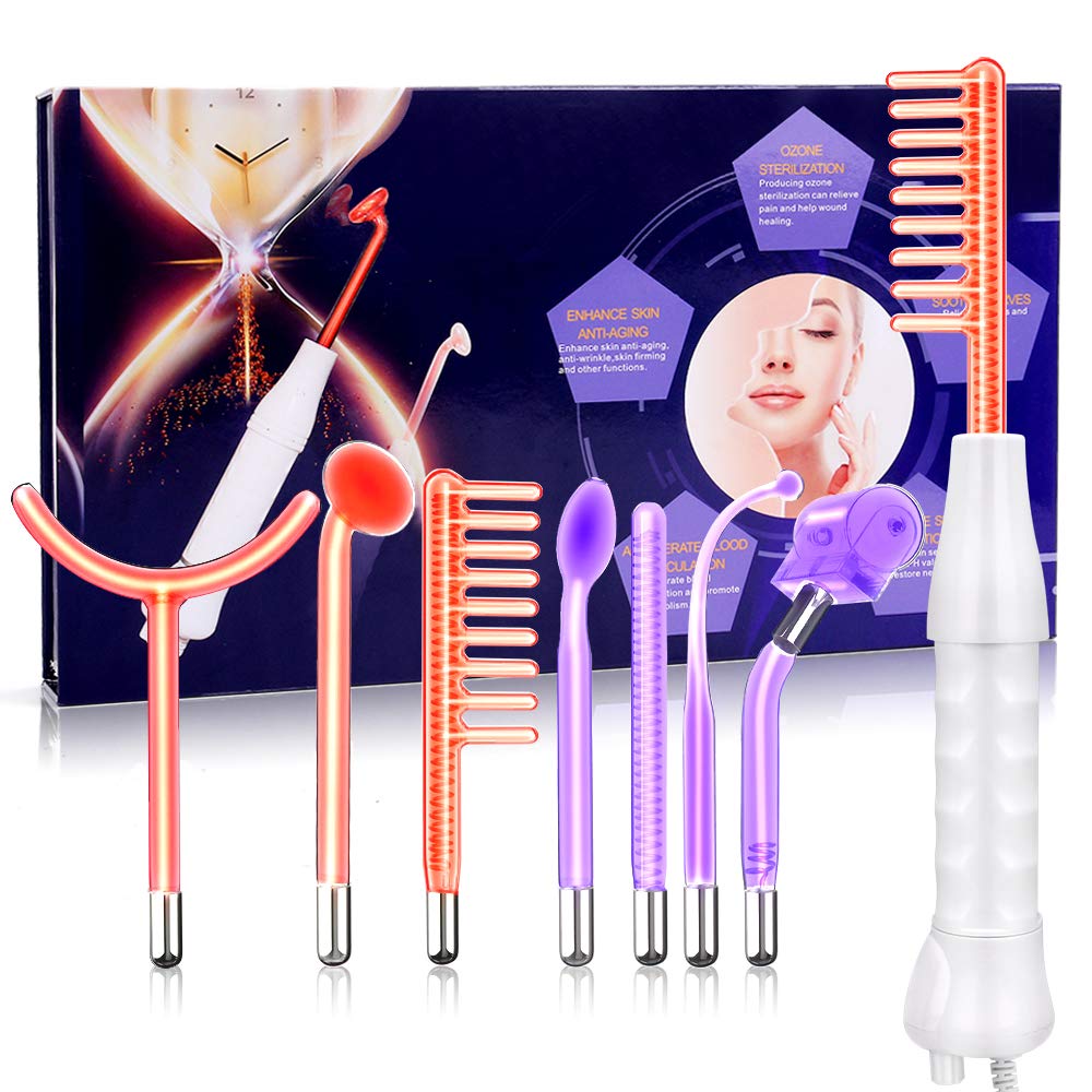 Meifuly high-frequency wand front view for at-home skincare sessions