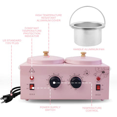 Meigons wax-warmer temperature-control-knob enables precise heat for comfortable waxing