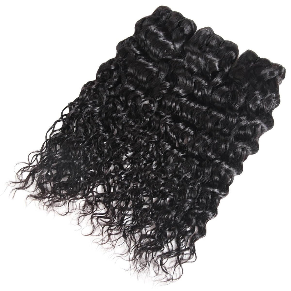 Meiguiyu water wave bundles 18-inch length with soft Brazilian Remy texture.