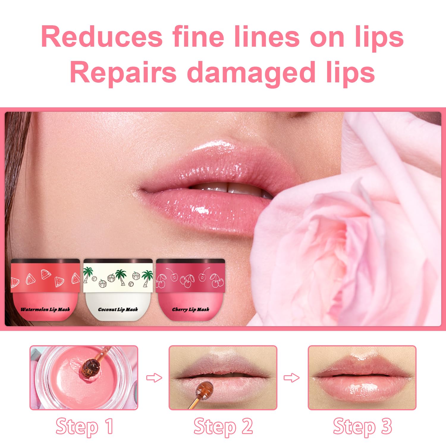 Meilury lip mask fragrance with honey scent and fruity notes