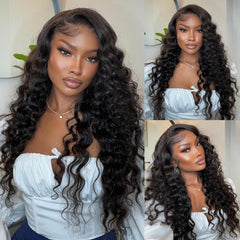 MEIMEI 28-inch loose wave lace front wig cap construction for comfortable wear.