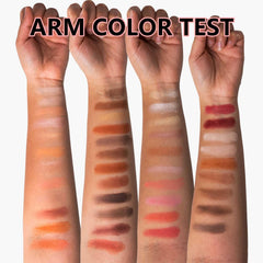 MeiPlumLai blush/highlighter/contour pans enable natural glow and sculpted dimension.