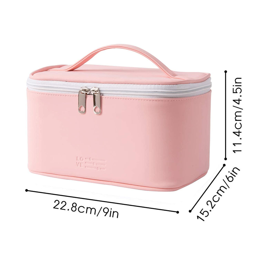 Meiyuuo makeup bag interior pockets keep brushes secure on trips