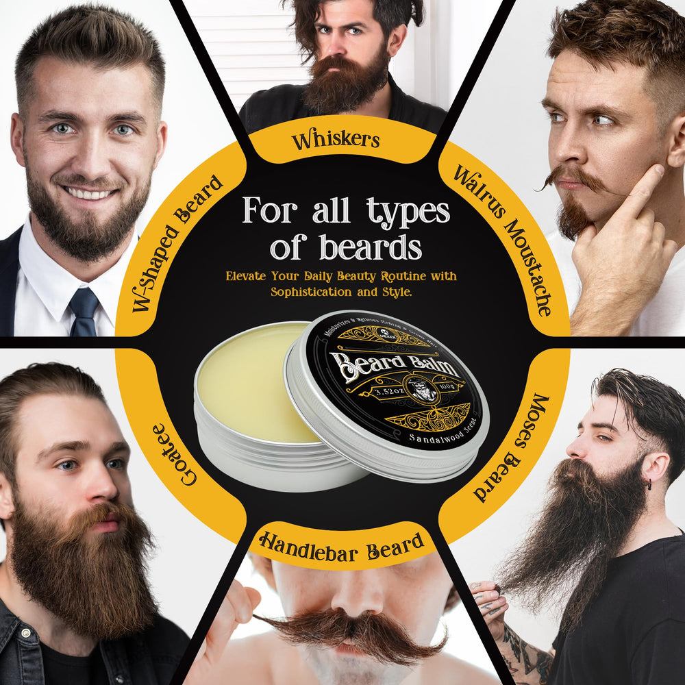 MEKER beard balm emulsifies in hands for easy application after shower.