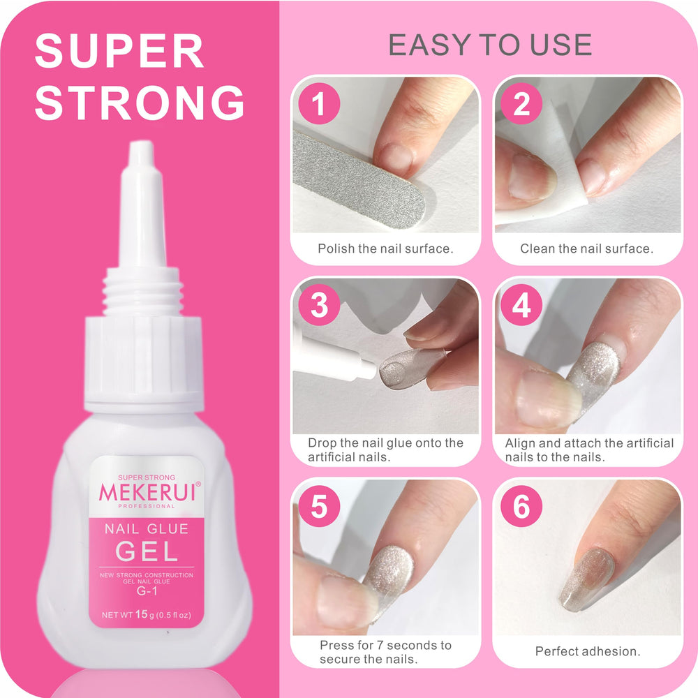MEKERUI quick-dry gel bottle with 7 seconds dry time close-up