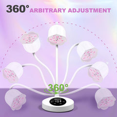 MEKK Gooseneck UV Nail Lamp auto-sensor activates easily for touch-free curing.