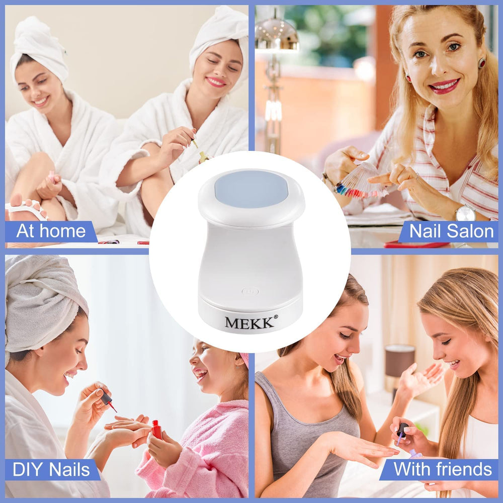 MEKK Mini UV con fuente de iluminación dual para uñas duraderas.