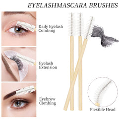 Mekupeu eyebrow spoolie brush helps shape lashes and blend brow products.