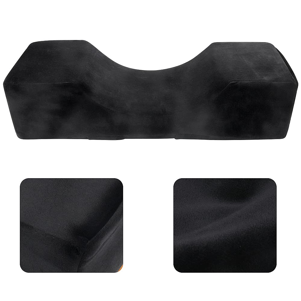 Mekupeu velvet lash pillow compact dimensions fit on treatment tables.