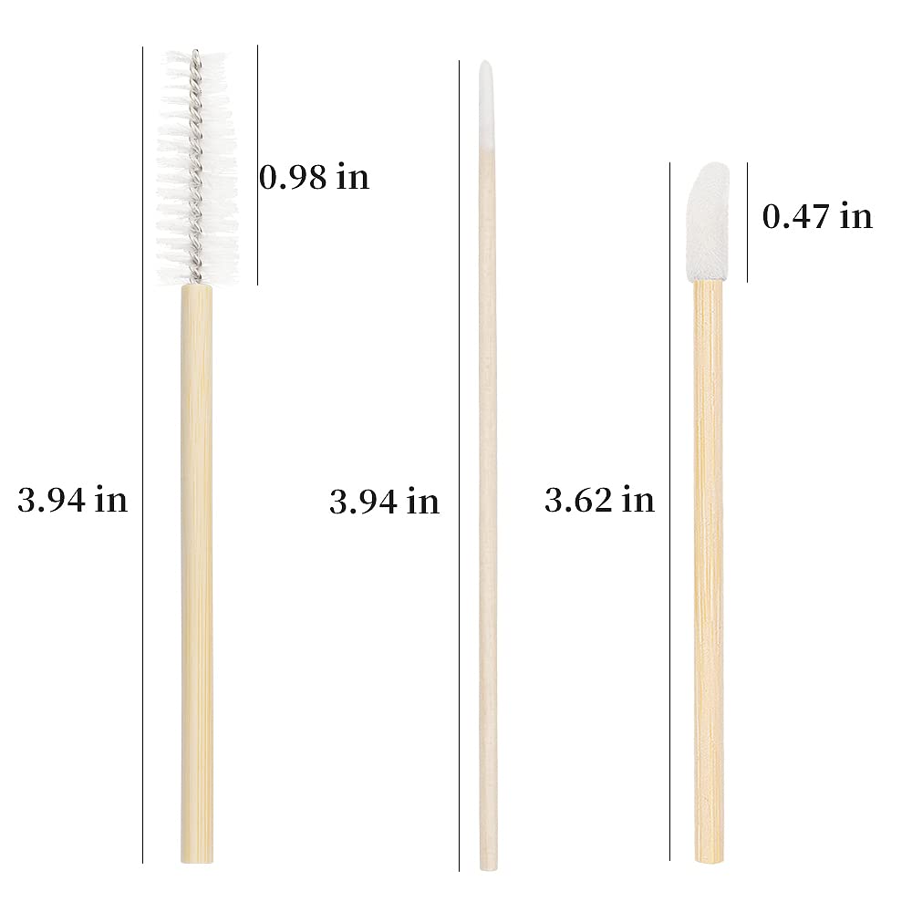 Mekupeu pointed micro brush for brow powder cleanup and lash removal, gently.