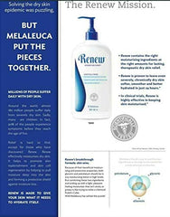 Melaleuca Renew application on hand demonstrates easy daily use for sensitive skin.