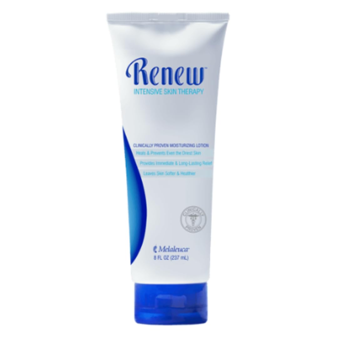 Melaleuca Renew Intensive Skin Therapy lotion bottle 8oz for long-lasting hydration and relief.