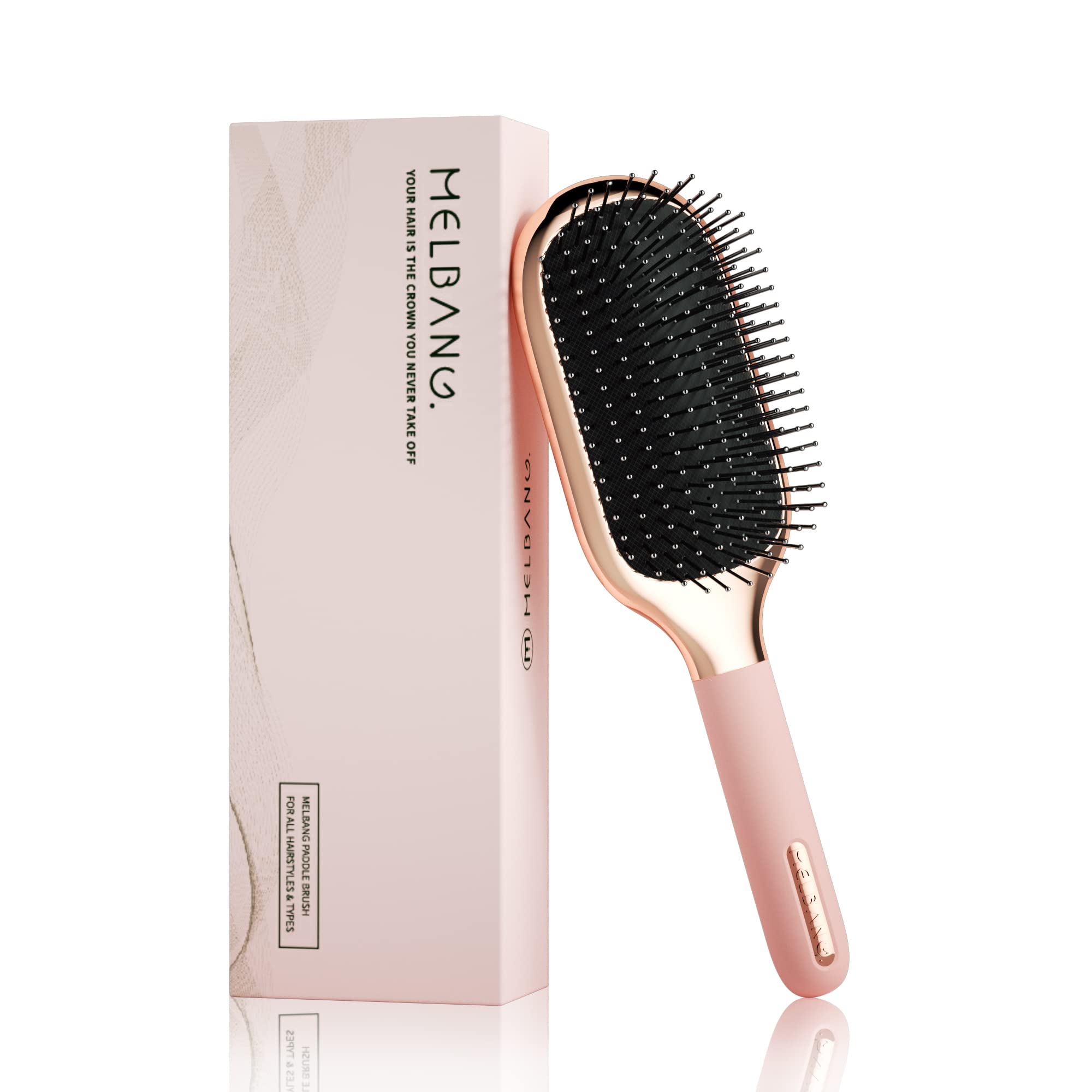 Melbang Hair Brush detangle pins for smooth, knot-free hair