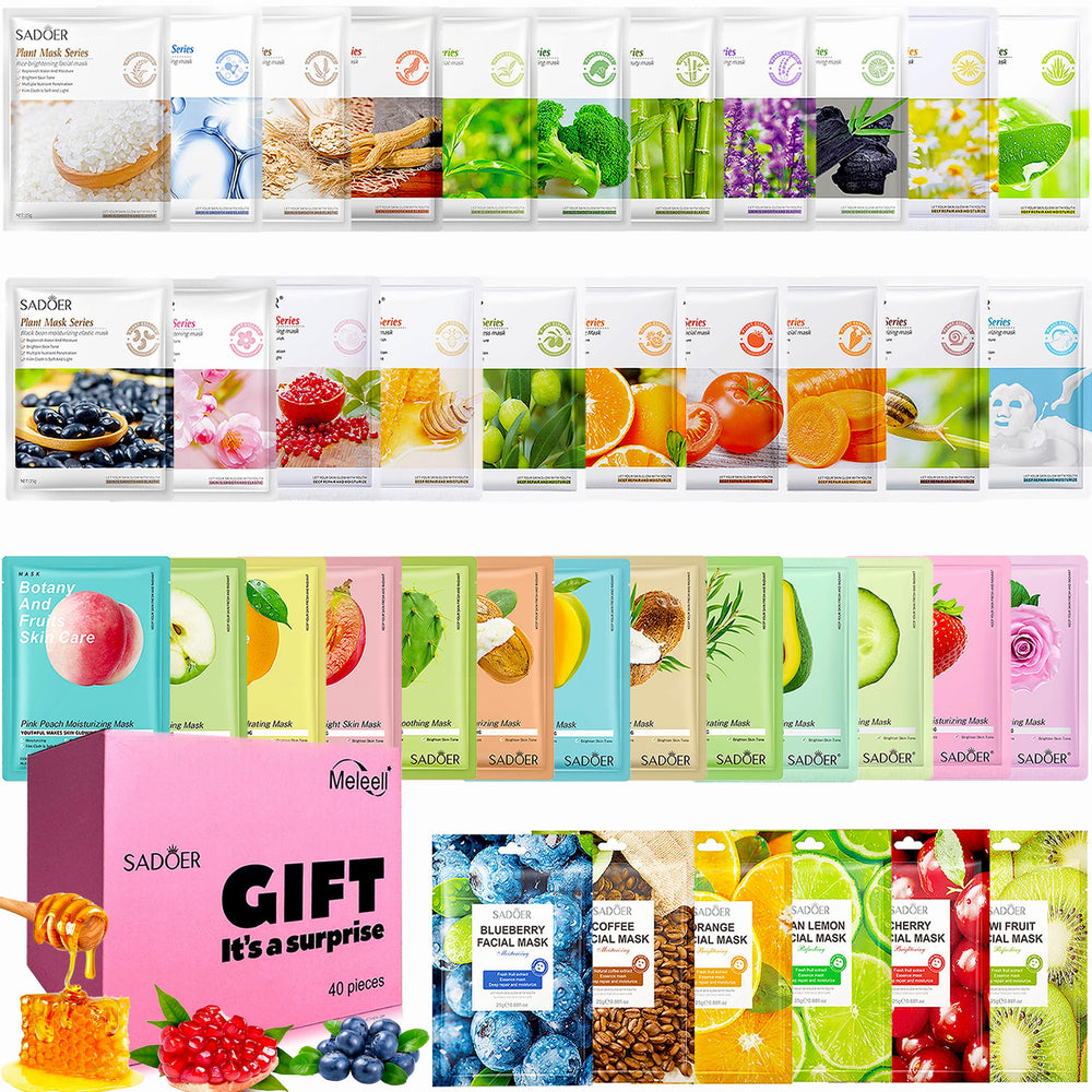 Meleell fruit and vegetable mask set refreshing dull skin.