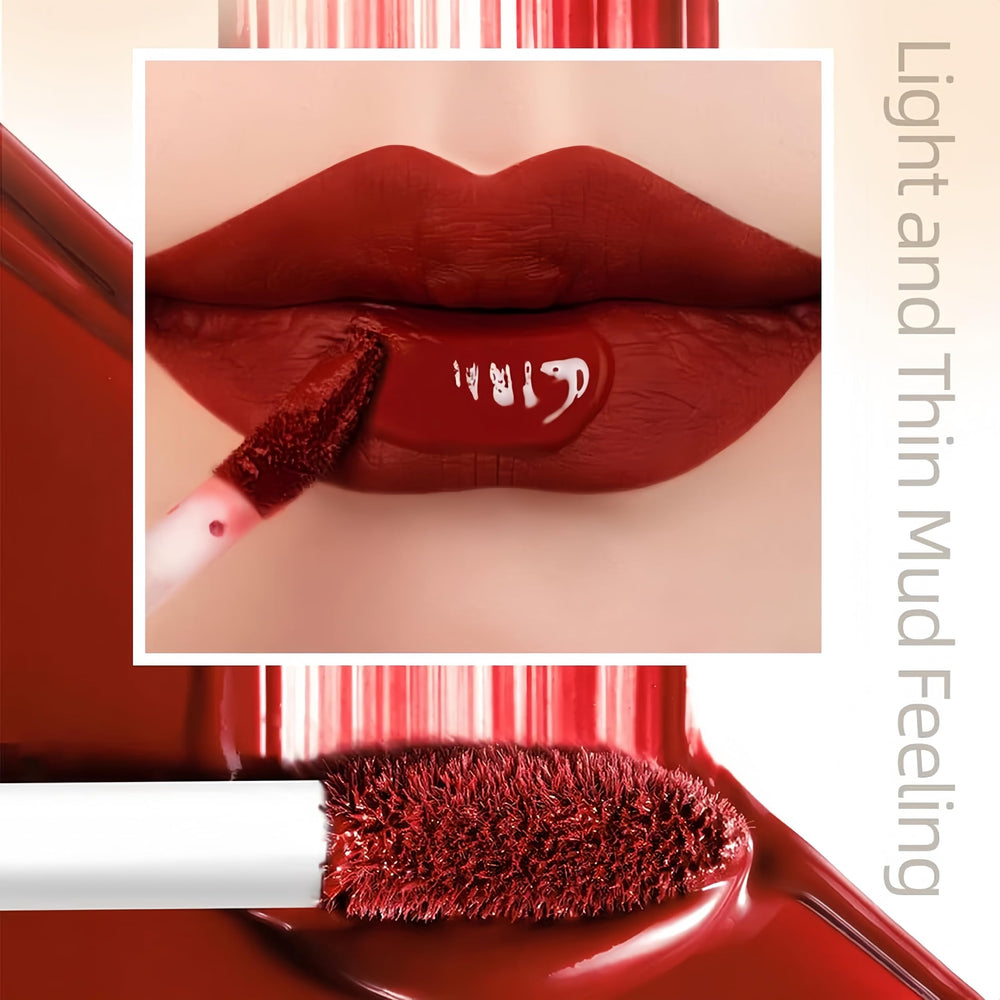 Melemando matte lipsticks on lips demonstrate long-lasting velvet finish