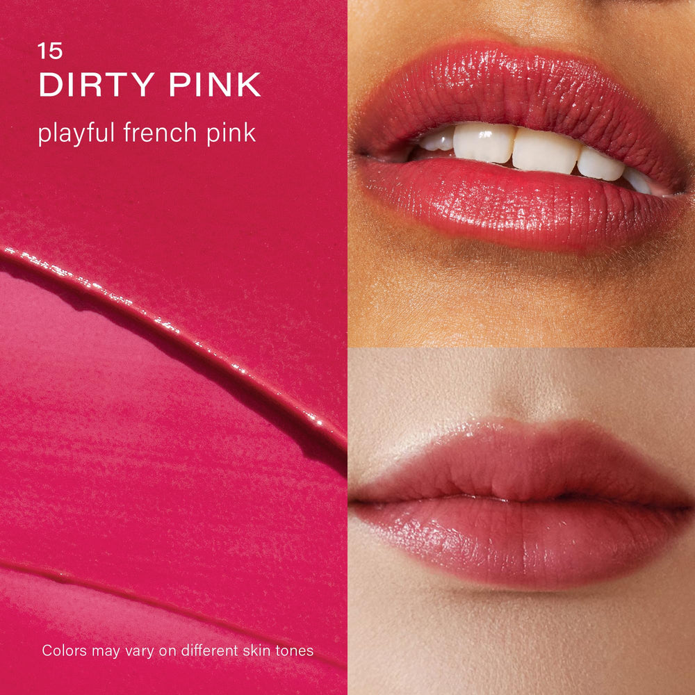 Melixir lip butter dirty pink swatch for soft buildable color