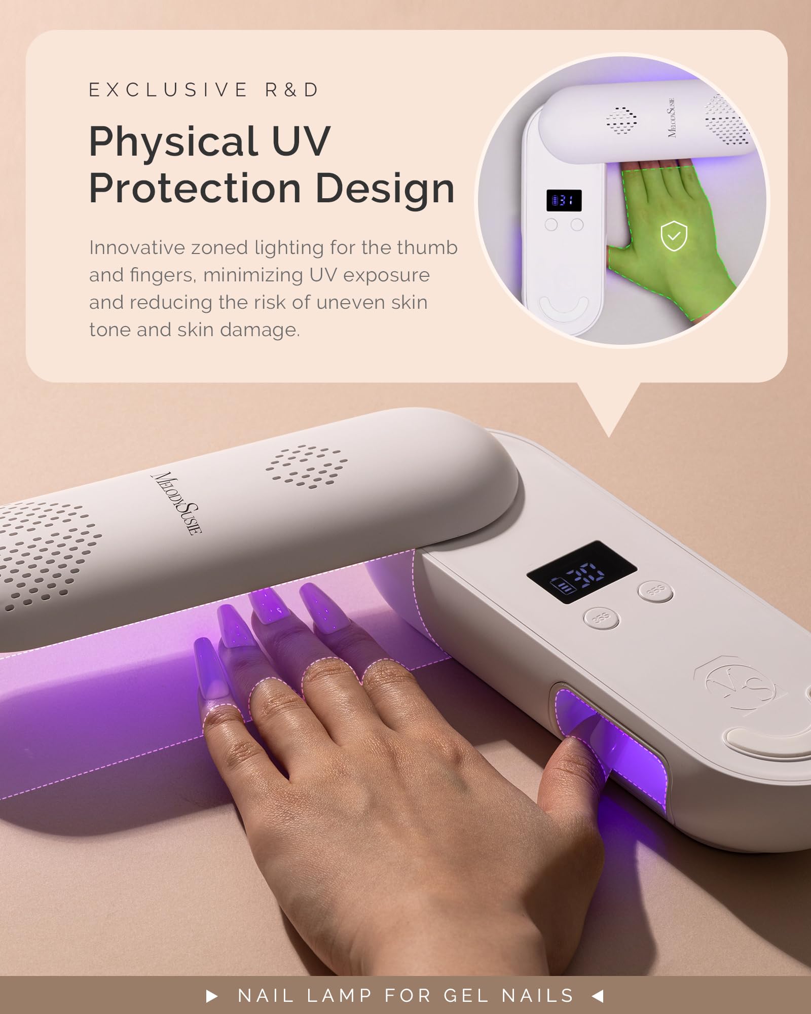 MelodySusie P-Plus20F built-in 7800mAh battery enables cordless use