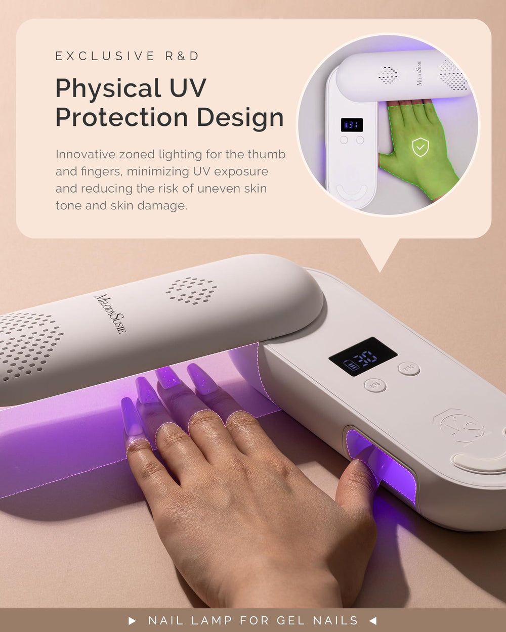 MelodySusie P-Plus20F built-in 7800mAh battery enables cordless use