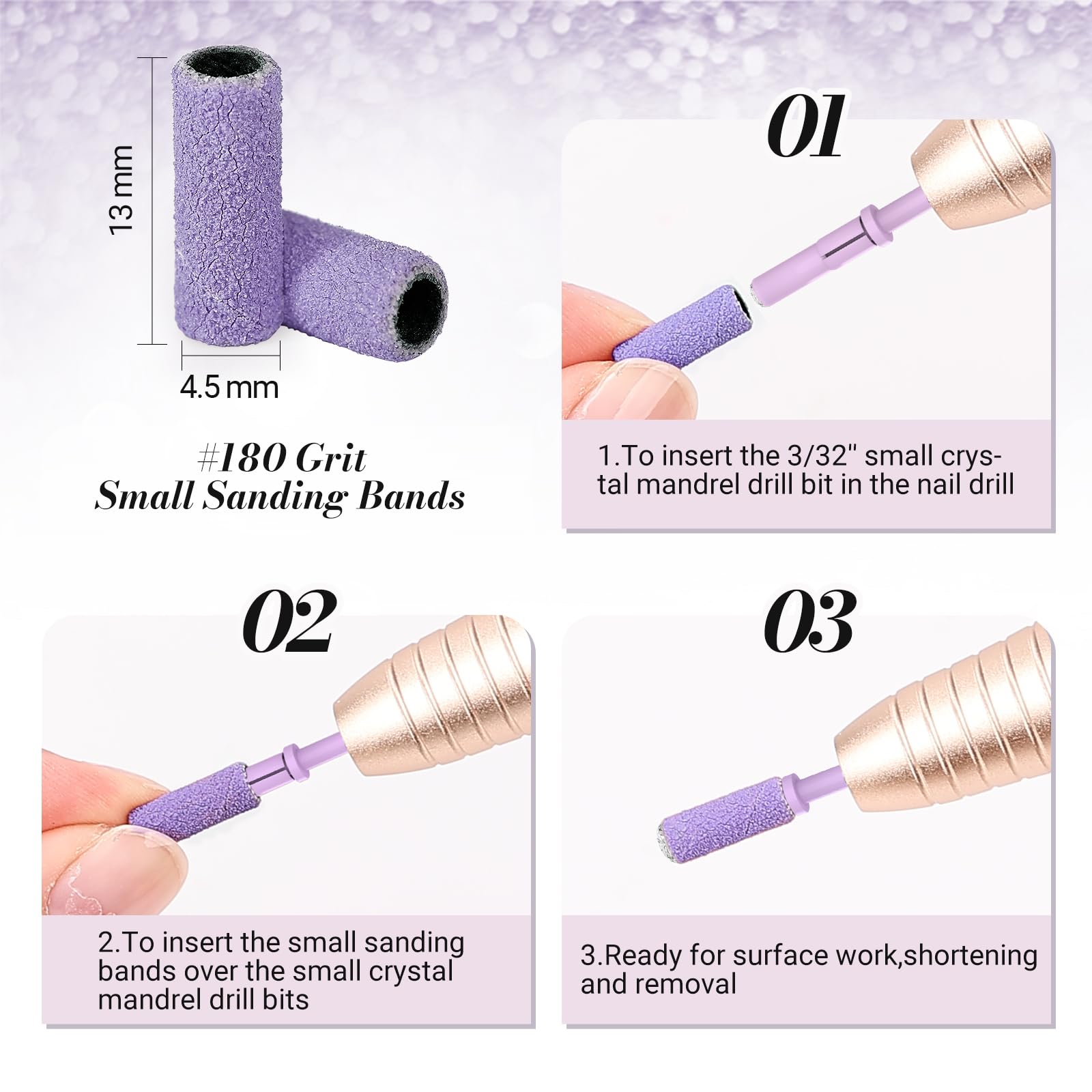 MelodySusie nail prep use for prepping smaller nail plates for gel, acrylic, or dip.