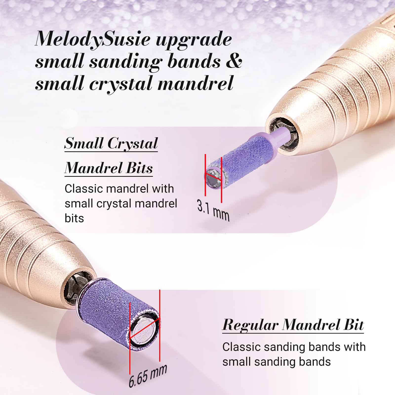 MelodySusie small mandrel bit compatible with common drill machines for versatile applications.