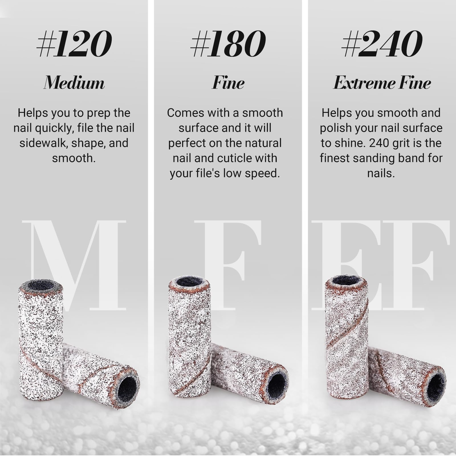 MelodySusie 3-1mm mandrel bit in-use showing control during mani-pedi sessions